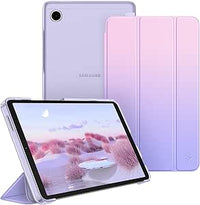 FINTIE Funda para Samsung Galaxy Tab A11 de 8.7 pulgadas 2025/Galaxy Tab A9 de 8.7 pulgadas tamaño de pantalla, funda protectora ultrafina con cubierta trasera translúcida para tablet A11/A9, Fantasy
