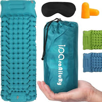iParaAiluRy Esterilla Camping Autoinflable Ultraligero Colchoneta Camping con Bomba de Pie, Portatíl Colchón Campin g Esterilla Hinchable para Viajes, Exteriores, Senderismo, Playa, Tienda