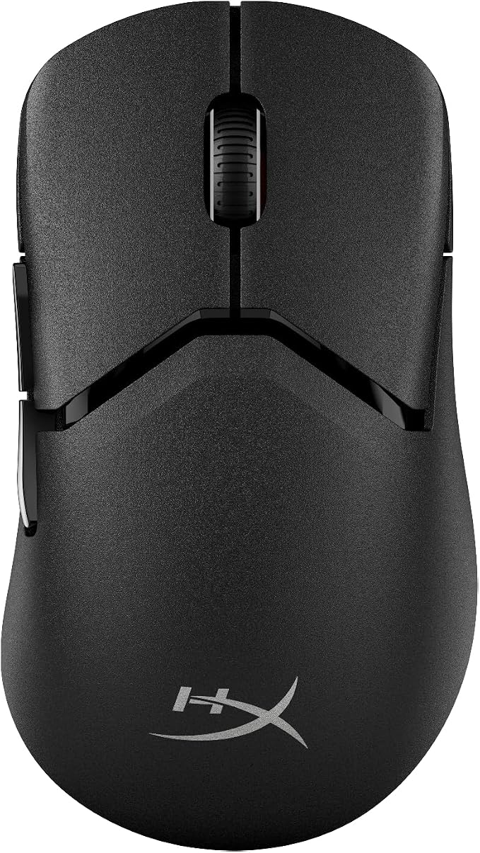 Hyperx Pulsefire Saga Pro - Ratón Gaming inalámbrico Modular RGB, Peso 72g, batería 90h, 4K, Sensor 26K, OMEN Instant Pair, 6 Botones, Color Negro