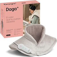 Daga, Almohadilla Térmica Confort Cervical y Hombros, Tecnología Intellisense, Doble Tejido, Multitemporizador, 4 Temperaturas, 47x52 cm