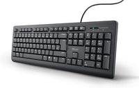 Trust Taro Kabelgebundene Teclado Deutsches Layout QWERTZ, Leise Tasten