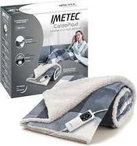 Thumbnail for Imetec CaldoPlaid Tartan Grey, Manta Eléctrica Suave 160 x 120 cm, Bajo Consumo, Tecnología Adaptada, Dispositivo de Seguridad, Calefacción Rápida, 6 Temperaturas, Lavable