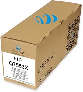 duston Q7553X, 53X Negro Toner Compatible con HP LaserJet M2727NF MFP P2014 P2015 P2015d P2015dn P2015n P2015x