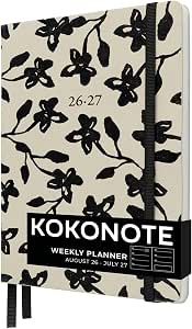 Kokonote Agenda 2026 2027 Semana Vista pequeña Midnight
