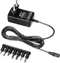 Thumbnail for Amazon Basics Adaptador de Fuente de alimentación de CC, Universal, con 7 Conectores Intercambiables, 3-12 V, polaridad Reversible, Extra Grande, Negro