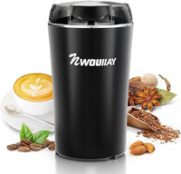 Molinillo de café eléctrico 300 W Capacidad 75 g Cuchillas de Acero Inoxidable Molinillo Multifunción Ideal para Café, Especias o Frutos Secos, Fácil de Usar y Limpiar para Casa o Viaje
