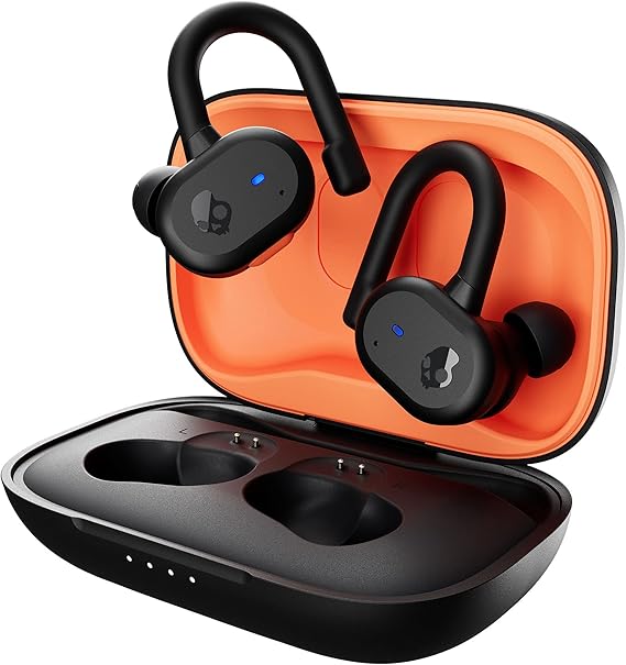 Skullcandy Push Active Auriculares In-Ear Inalámbricos, 43 h de Autonomía, Skull-iQ, con Alexa Habilitada, Micrófono, Compatibles con iPhone Android y Dispositivos Bluetooth - Negro