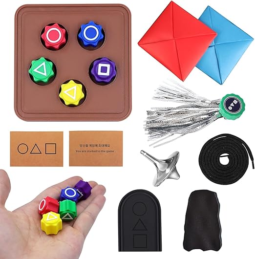 Ambolio Gonggi Korean Spiel, Gonggi Juego Coreano, Juego Tradicional de Mano con Piedras Coloridas, Gonggi Squid Set, Korean Traditional Set, Korean Traditional