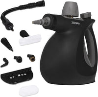 Thumbnail for ZEEGMA Draden Limpiador a Vapor Portátil Multiusos Ligero con 9 Accesorios Cocina Baño Garaje Jardín Suelos y Terrazas Superficies Metálicas Tapicerías y Alfombras Mata Bacterias