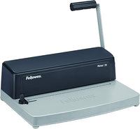 Fellowes Encuadernadora manual de espiral metálico, Uso Ocasional, Color Blanco, Unico