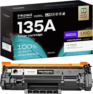 iNKPAD Tóner W1350A 135A compatible con HP 135A 135X W1350X para HP LaserJet M209 M209dw MFP M234 M234dw M234sdw M234sdn (1 negro)