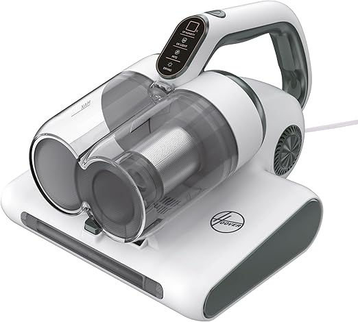 Hoover Aspirador de Mano HMC5 para Colchones: limpieza eficaz, 4 funciones automáticas: Beat&Roll, aspirado, luzUV y secado. Modelo ligero y manejable. Elimina el polvo en colchones, sofás, tapicerías