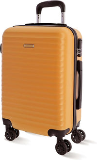 DON ALGODON - Maletas de Viaje Cabina - Maleta 55x40x20 - Maletas de Viaje - Maleta de Cabina Resistente Ryannair - Trolley Equipaje para Avion con 4 Ruedas de 360º y candado (Azul)