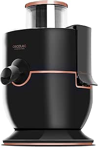 Cecotec Licuadora para Frutas y Verduras ExtremeTitanium 19000. 1000 W, 19000 rpm de Velocidad, Recubrimiento de Titanio en el Disco, Canal de Entrada XL, 2 Velocidades, Color Negro