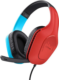 GXTrust Zirox Auriculares Gaming Léger para Nintendo Switch, Bleu/Rouge