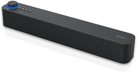 Atlantis Soundbar 20 W, Conector Jack 3,5 mm + Bluetooth 5.3, batería 2400 mAh, Radio FM, Altavoz para PC, portátil, TV, Smartphone. Dimensiones: 420 x 60 x 74 mm. Color: Negro. P003-C0820-B