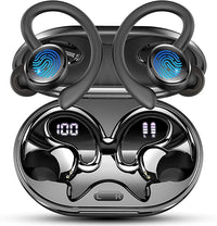 2026 Nueva Auriculares Inalambricos Deportivos, Auriculares Bluetooth 5.4 HiFi Estéreo con 4 HD Mic, 50H Cascos Inalambricos Bluetooth con Cancelacion Ruido ENC, IP7 Impermeable Cascos/Pantalla LED