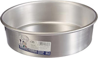 Pentole Agnelli Linea Pasticceria e Pizza Tortiera Conica in Alluminio con Orlo (H 8 Cm), Argento, 30 cm