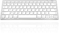Bluestork Teclado inalámbrico Bluetooth para Mac, MacBook Pro, MacBook Air, iPad Air 4/3, iPad Pro 12.9/11, iPad Air/Pro/Mini, iPhone -Mini Teclado para Mac QWERTY con Ñ - Compacto y Ligero - New
