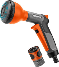 Gardena 32131-FP Boquilla de patrón múltiple a Prueba de heladas, Parada de Agua