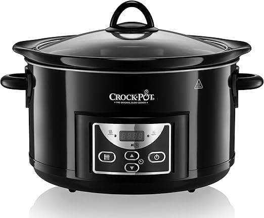 CrockPot SCCPRC507B Olla de cocción Lenta Digital para preparara Multitud de Recetas, 230 W, 4.7 litros, 4.7L Slow Cooker
