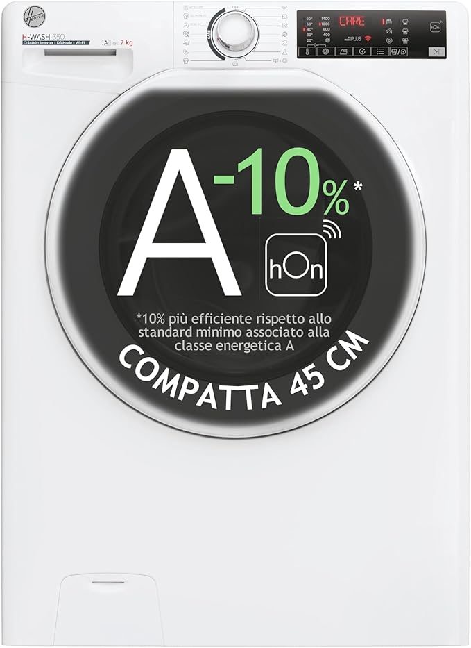 Lavadora 7kg 1400rpm carga frontal blanca Hoover