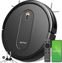Vactidy Aspirateur Robot, Nimble T6 Robot Aspirateur Puissance d'Aspiration, Contrôle Intelligent avec App et Alexa, Idéal pour Les Poils d'animaux, Cheveux, Poussière, Tapis et Sols Durs