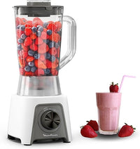 Moulinex Blendeo+ LM2C0110 - Batidora de vaso, 450 W, jarra de 1,5 L, 2 velocidades + función Pulse, pica hielo, Duraforce Label, alto rendimiento y resistencia diaria garantizada