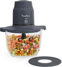 Thumbnail for Moulinex Choppeo, Picadora eléctrica con vaso de vidrio de 2 L (útil 1 L), 4 cuchillas inox, 2 velocidades, Motor 500 W, Vidrio de borosilicato resistente, DJ602110