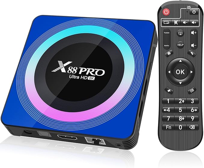 Android 13.0 TV Box, 4GB RAM 32GB ROM RK3528 Quad-Core Smart TV Box, supporto 2.4G / 5.0G Dual WiFi 6 BT 5.0，HDMI 8K TV Box