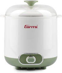 Girmi YG0200 - Yogurtera, 20 W, Accesorios para Yogurt griego, Plástico, Blanco