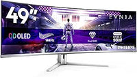 Philips Evnia 49M2C8900LA - Monitor Gaming Curvo OLED DQHD de 49 Pulgadas, 144 Hercios, 0,03ms GtG, HDR400, Ambiglow (5120x1440, HDMI 2.1, DisplayPort 1.4, USB-C, USB Hub) Blanco