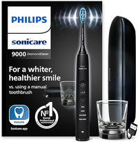Thumbnail for Philips Sonicare DiamondClean 9000 cepillo dental eléctrico, cepillo dental sónico con aplicación, sensor de presión, 4 modos de cepillado, 3 niveles de intensidad, negro, modelo HX9911/09
