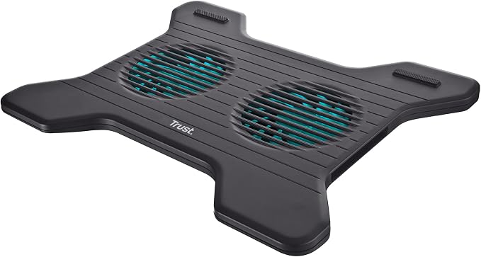 NK Base Refrigeradora Portátil Gaming 17"- 7 Modos Luces LED RGB, 2 Ventiladores Silenciosos con Velocidades Ajustables, 5 Alturas Ajustables, Puerto USB, Phone Holder, Refrigeración Rápida
