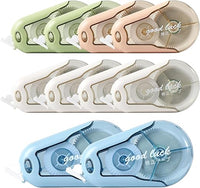 Blendura Cinta Correctora, 10 Piezas Cintas Correctoras 20m x 5mm Correctora Roller con Capuchón Protector, Correction Tape para Material Escolar Oficina Hogar Estudiantes Adultos