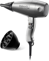 Thumbnail for Valera, Swiss Silent Jet 8600, Secador de Pelo Profesional y Silencioso, con Potente Motor AC-Performance, 3 Niveles de Temperatura, Ionizador, Cable Flexible Antienredos, Difusor, 2400 W, Swiss Made