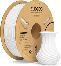 ELEGOO Filamento PLA+ 1.75 1KG Blanco, Filamento PLA Plus para Impresora 3D, Precisión Dimensional +/- 0.02mm, Carrete Filamento 3D,para Mayoría Impresoras 3D