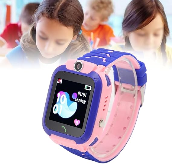 Reloj Inteligente para Niños, Reloj Inteligente de Teléfono con Pantalla Táctil HD a Prueba de Agua, Regalos para Niños de 4 a 12, Soporte para Cámara con Alarma, Reproductor de
