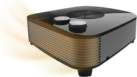 Cecotec Calefactor Eléctrico Bajo Consumo ReadyWarm 2050 Max Horizon Black. Termoventilador de 2000W, 3 Modos de Funcionamiento, Ligero, Termostato Regulable, Manual, Seguridad Autoapagado