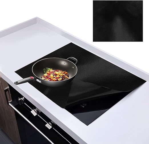 52x61cm Alfombrilla Protectora para Cocina de Inducción, Placa Inducción Almohadillas Antideslizantes Silicona para Cocina Inducción Alfombrilla Protectora Reutilizables de silicona Cocin