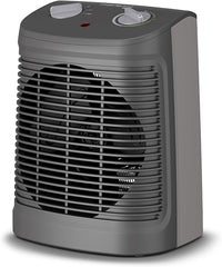 Rowenta Comfort Compact - Calefactor bajo consumo 2000 W, 2 velocidades, termostato mecánico función anti-heladas, Silence 44 dBA, modo Eco, ventilador aire frío, fácil transporte, SO2320