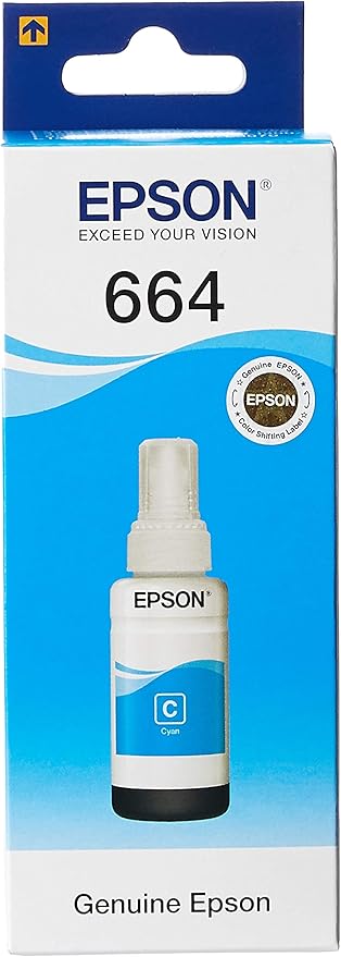 Epson T6642 cartucho de tinta Cian - Cartucho de tinta para impresoras (Original, Cian, 1 pieza(s), Epson L100/L110/L200/L300/L355/L550)