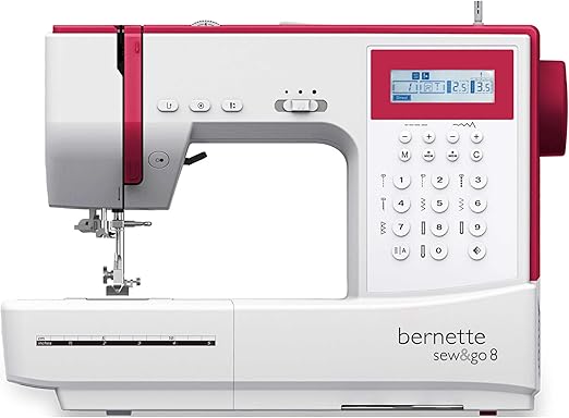 Máquina de coser Bernette Patchen para colchas, patchwork y 197 programas profesionales con ordenador 8 en 1