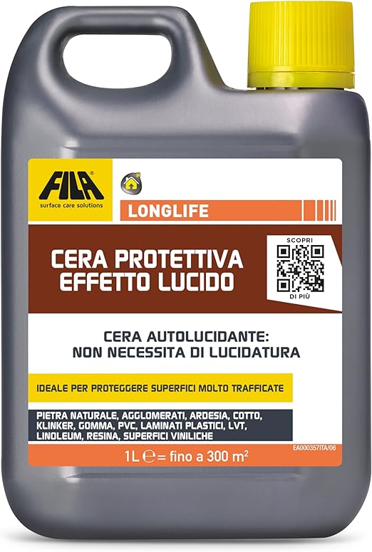 Fila Surface Care Solutions - Cera para suelos Longlife - Efecto brillo - Envase de 1litro