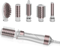 Cecotec Cepillo de Aire 5 en 1 Bamba CeramicCare 5in1 Pro, 1000 W, Cerámica, Tecnología Iónica, 3 Ajustes de Temperatura y 2 Velocidades, Función de Aire Frío, Incluye 5 Cabezales