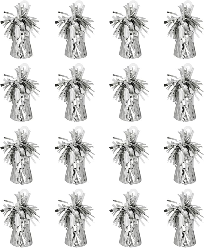Boland - Peso para globos con lámina metálica, 16 piezas, 160-180 g, pesos para globos, para globos y globos de helio