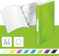 Thumbnail for Leitz Ringbuch, A4, 32 mm Rückenbreite, Für bis zu 190 Blatt, Grün, WOW, 42580054