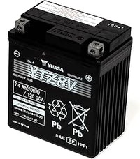 Yuasa YTZ8V 12V 120 CCA Batería de moto AGM VRLA de alto rendimiento y libre de mantenimiento