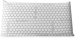 Homey - Almohada Viscoelástica Carbono | Máximo Confort y Excelente Adaptabilidad con Propiedades Antiestrés | 135 x 40 cm