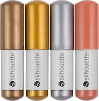Silhouette America Sketch Pens 4/Pkg-Metallic Or, Cuivre, Argent & Bronze SILH-PEN-MTL2-B, 1 Unité (Lot de 1)